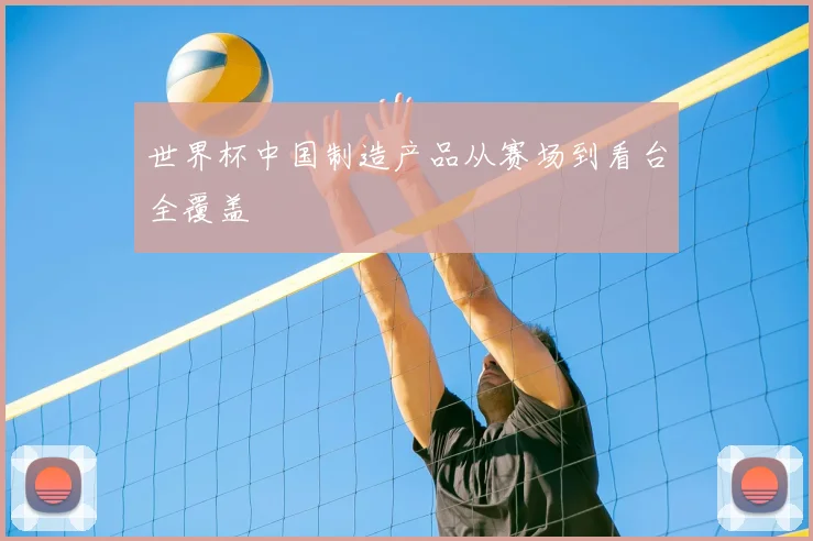 世界杯中国制造产品从赛场到看台全覆盖